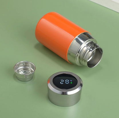 Mini 200ml Thermos Bottle with LED Temperature Display | Safe SUS316 Stainless Steel Leak-Proof Personal Water Bottle