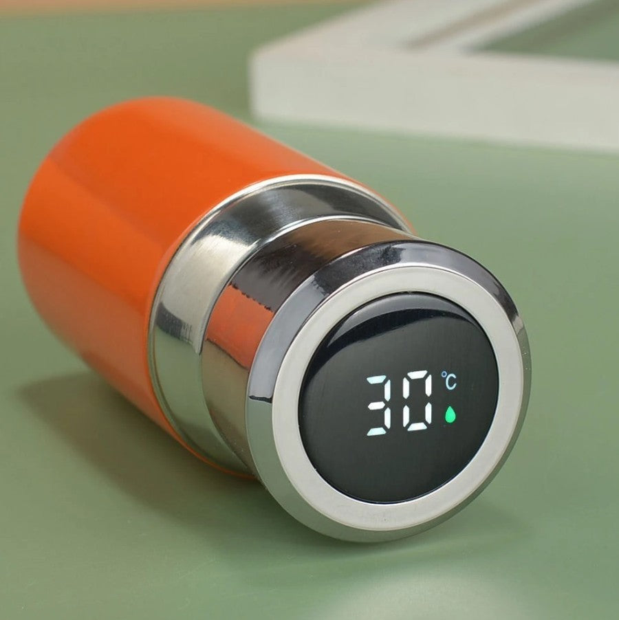 Mini 200ml Thermos Bottle with LED Temperature Display | Safe SUS316 Stainless Steel Leak-Proof Personal Water Bottle