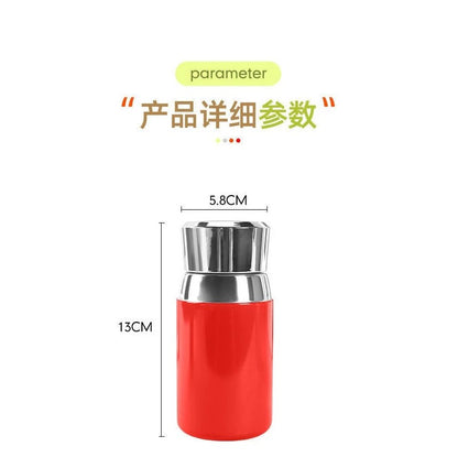 Mini 200ml Thermos Bottle with LED Temperature Display | Safe SUS316 Stainless Steel Leak-Proof Personal Water Bottle