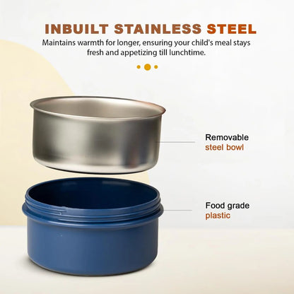 2-Tier Insulated Lunch Box Set with Thermal Carry Bag – Portable Food Container Set