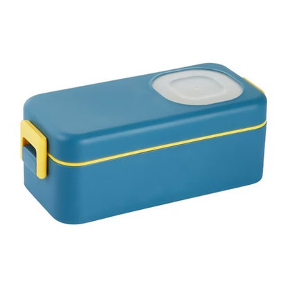 550ml Lunch Box with Sauce Container & Cutlery Set – Portable Food Storage Box for School, Office & Travel
