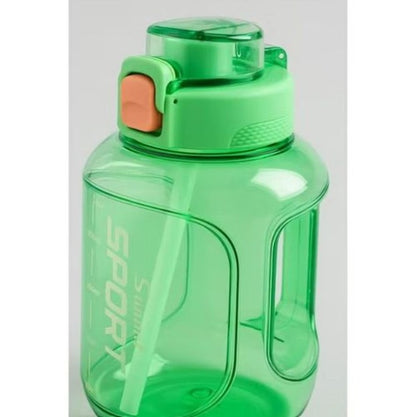 Zannuo Sports Water Bottle with Built-In Straw and One-Touch Flip Lid – 1600ml - Assorted Color - 1pcs
