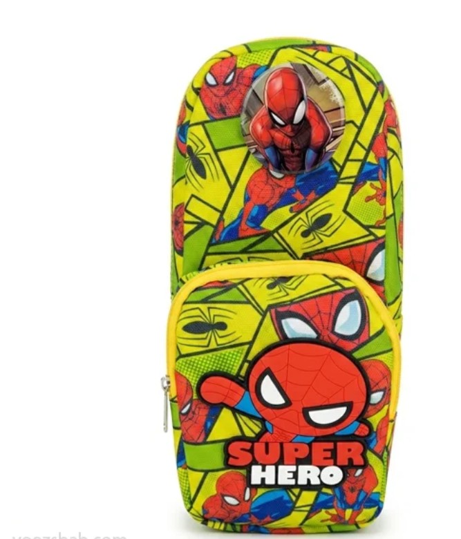 Spider-Man Kids Pencil Case – Double Zipper Large Capacity School Stationery Organizer