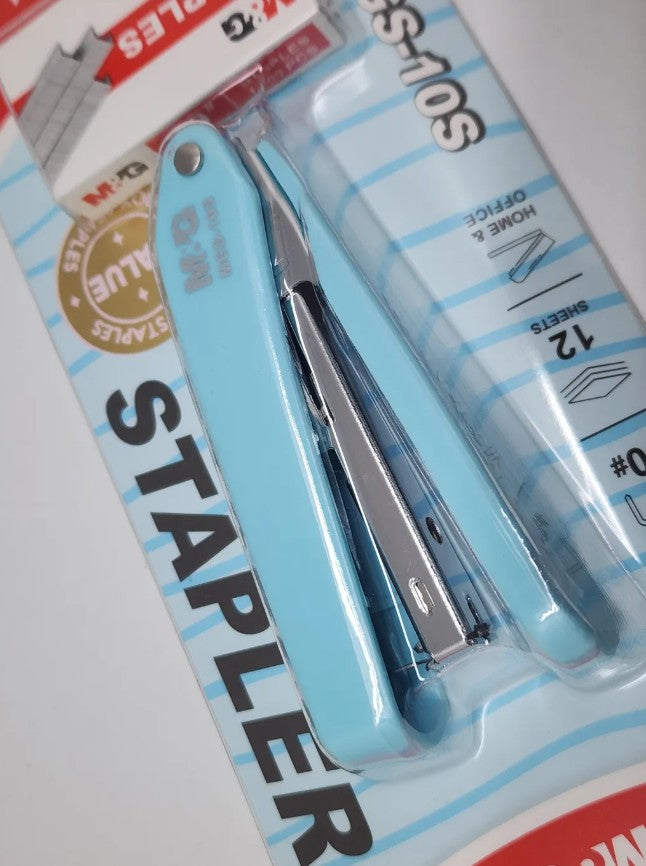 M&G Chenguang Compact Mini Stapler Set with 1000 No. 10 Staples – 2-in-1 Value Set, Assorted Colors - 1pcs - No: ABS916MJ