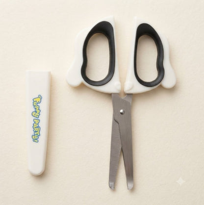 M&G Chenguang Puppy Party Kids Safety Scissors 130mm – Soft Handle with Protective Safety Sheath - 1pcs - No: ASS913BH
