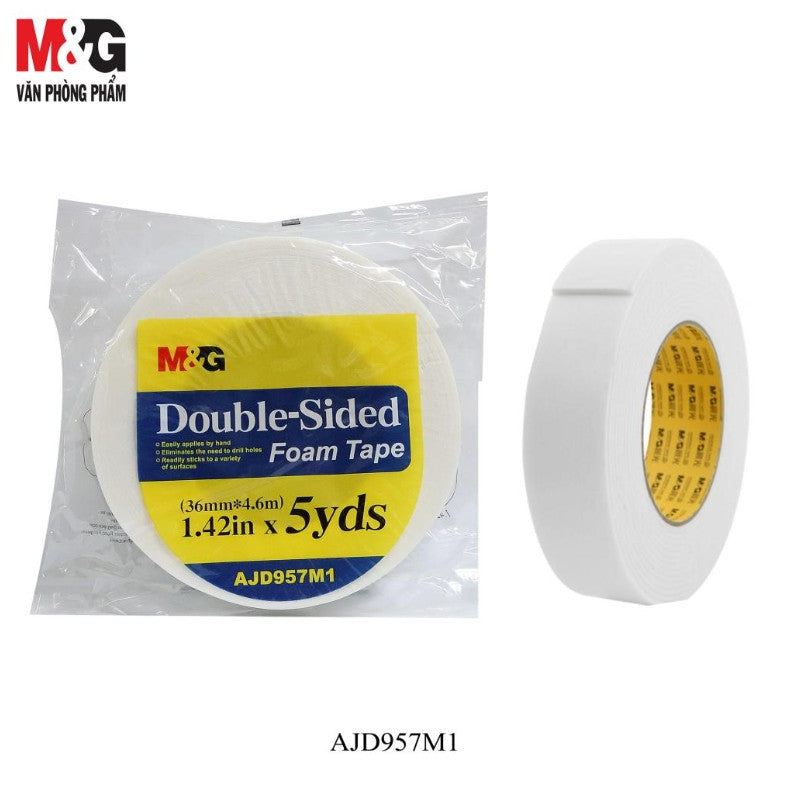 M&G Chenguang Double Face Foam Tape - 36mm * 5y - No: AJD957M1