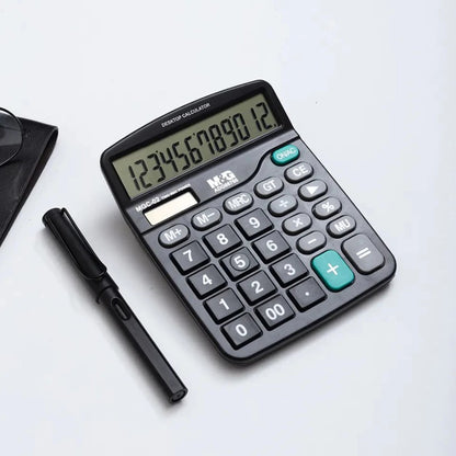 M&G Chenguang MGC-02 Desktop Calculator, 12-Digit Display, Large Buttons, Basic Office & Business Calculator with GT, MU and Memory Functions - No: ADG98793