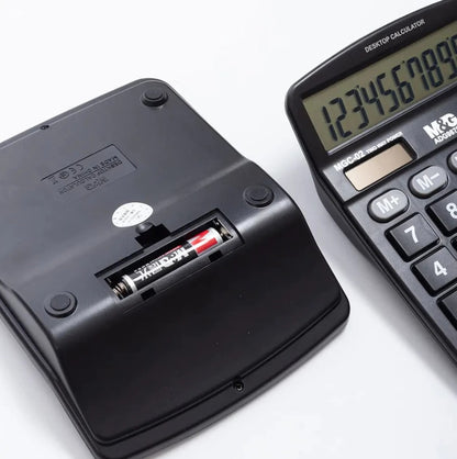 M&G Chenguang MGC-02 Desktop Calculator, 12-Digit Display, Large Buttons, Basic Office & Business Calculator with GT, MU and Memory Functions - No: ADG98793