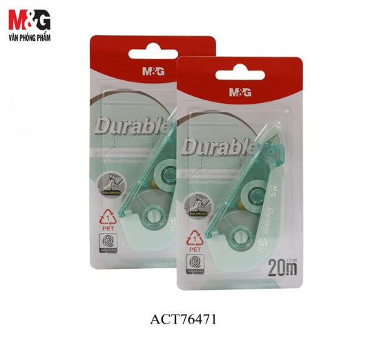 Chenguang Durable Correction Tape, 20m Length, 5mm Width, Smooth Application, Protective Case, Assorted Colors - 1pcs - No: ACT76471