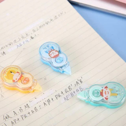 M&G Chenguang Correction Tape Set, 3 Pieces – 5mm x 5m – Cute Character Design, Quick-Drying White Correction Tape for School, Office & Writing - 1pack - No: ACT54703