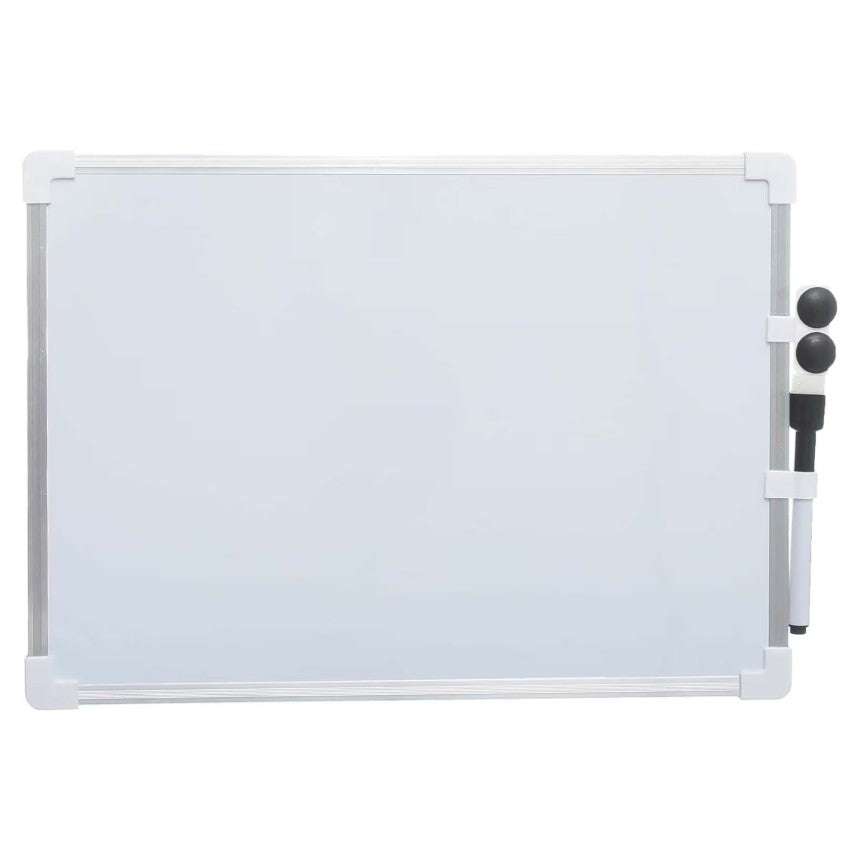 M&G Chenguang Magnetic Whiteboard 25 × 35 cm – Dry Erase Writing Board with Magnetic Surface, Marker & Eraser, Compact Whiteboard for School, Office & Home - No: ADB983AT