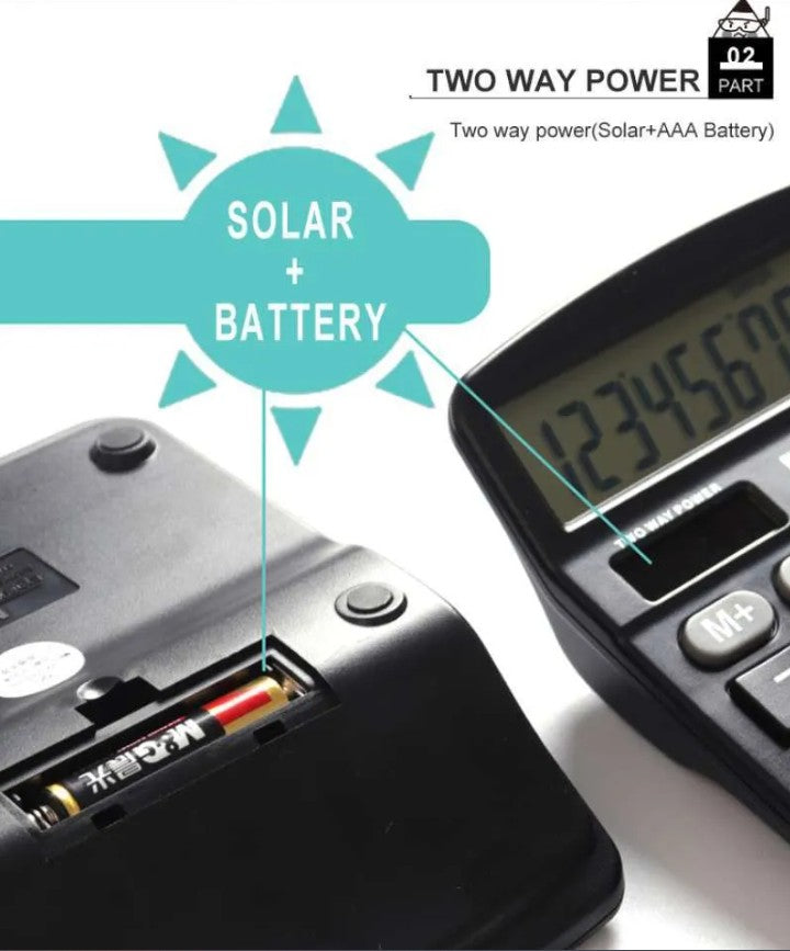 M&G Chenguang Solar Powered Economic Desktop Calculator - 12 Digits, Large Display, Dual Power Source -1pcs - No: ADG98766