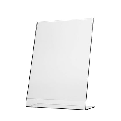 KEJEA Acrylic Sign Holder, Acrylic Poster, A5 L Shape, Display Poster Stand, Sign Holder, Clear Acrylic Counter Poster Sign Display
