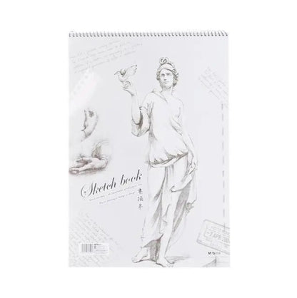 M&G Chenguang Sketch Pad 418 × 287mm, 40 Sheets - K8 – Spiral-Bound Drawing & Sketchbook - No: APYMA135