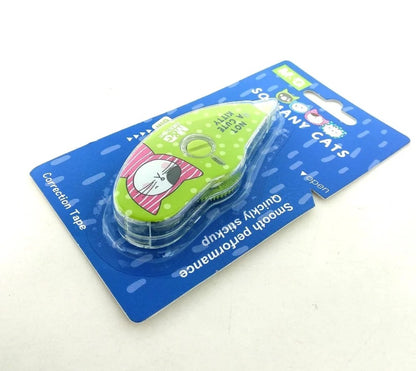 M&G Chenguang Correction Tape 6m × 5mm – Smooth Performance Quick Drying Correction Tape – 1pcs – Assorted Cat Designs - No: ACT11874