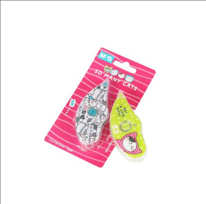 M&G Chenguang Correction Tape 6m × 5mm – Smooth Performance Quick Drying Correction Tape – 1pcs – Assorted Cat Designs - No: ACT11874