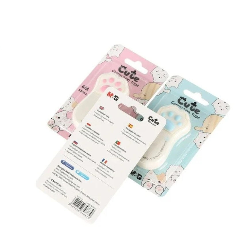 M&G Chenguang Cute Cat’s Paw Correction Tape 6M x 5mm Best Gifts for Cat Lovers - 1pcs - No: ACT75171