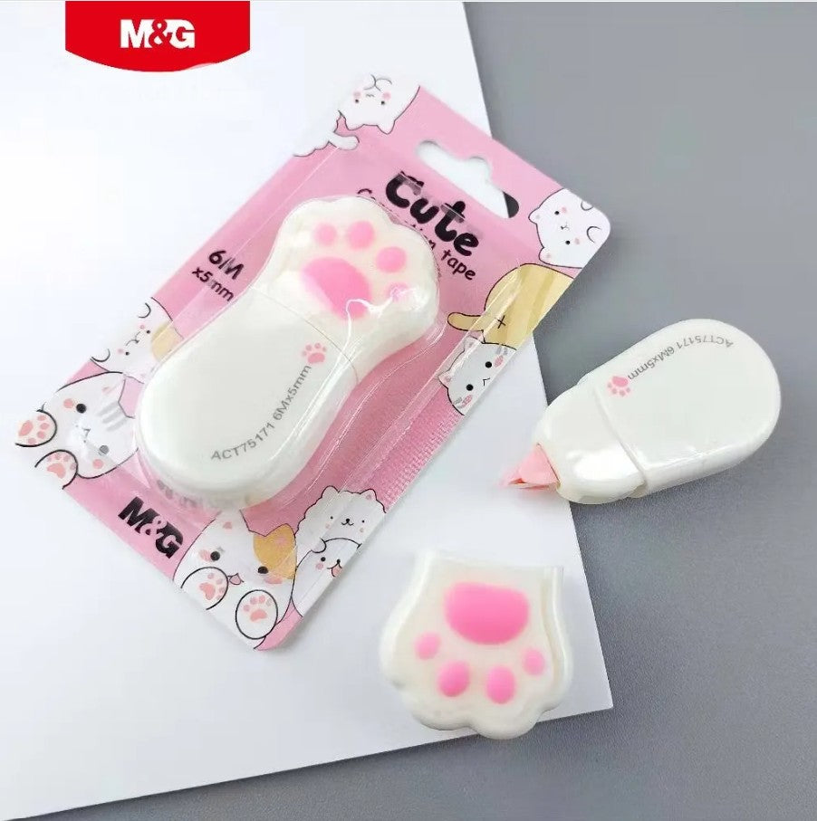 M&G Chenguang Cute Cat’s Paw Correction Tape 6M x 5mm Best Gifts for Cat Lovers - 1pcs - No: ACT75171