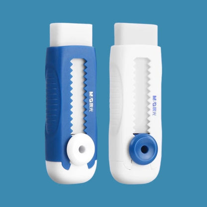 M&G Chenguang Sliding Eraser – Retractable Eraser with Smooth Push Mechanism Dust Free - 1pcs - No: AXPQ4271