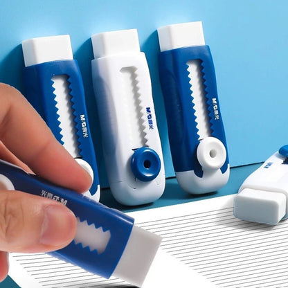 M&G Chenguang Sliding Eraser – Retractable Eraser with Smooth Push Mechanism Dust Free - 1pcs - No: AXPQ4271