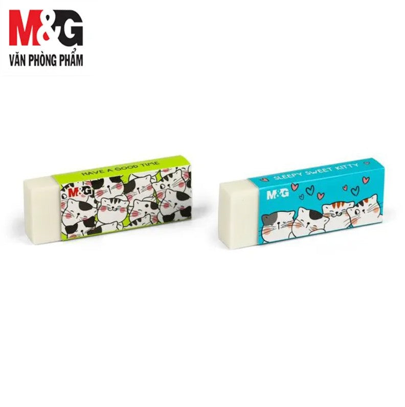 M&G Chenguang 4B Soft Eraser – So Many Cats Collection – Non-Abrasive Latex-Free Eraser – Assorted Designs – No: AXP963J2