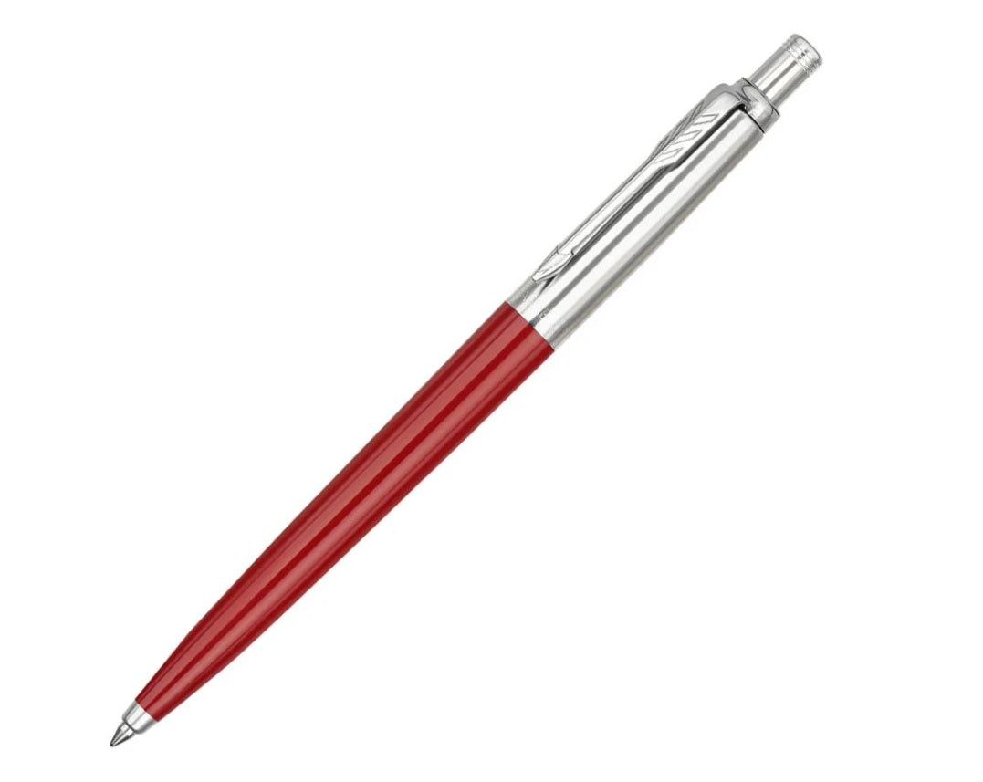 Parker Jotter Ballpoint Pen – Premium Blue, Red or Black Finish with Gift Box – Classic Parker Design - CT