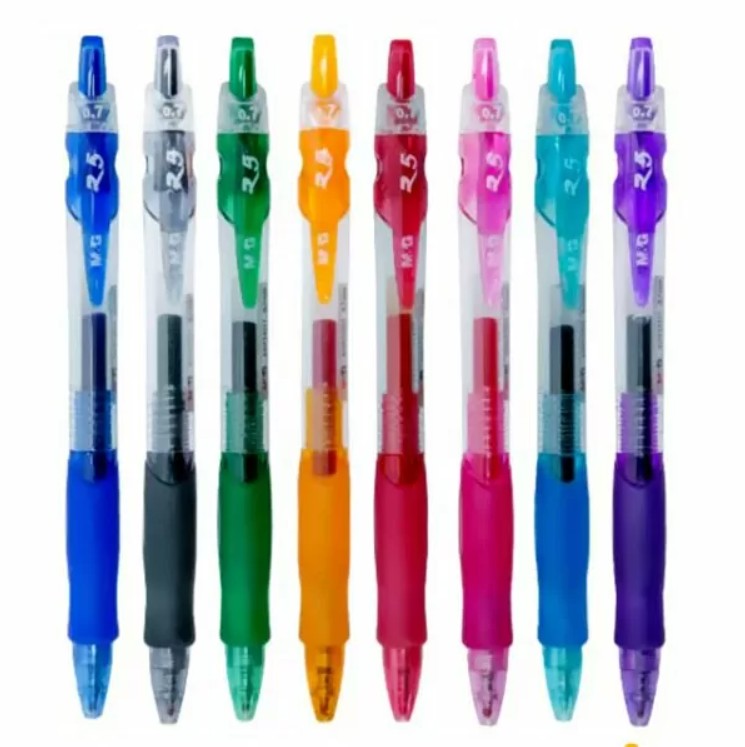 M&G Chenguang  R5 Retractable Gel Pen 0.7mm – Smooth Gel Ink Ballpoint Pen with Soft Rubber Grip – 1 pcs - No:AGP12371
