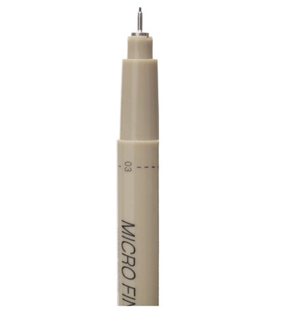 M&G Chenguang Micro Fineliner Pen, 3mm Fine Tip for Precise Drawing and Detailed Sketches, Black - 0.38mm - No: ASPT7975