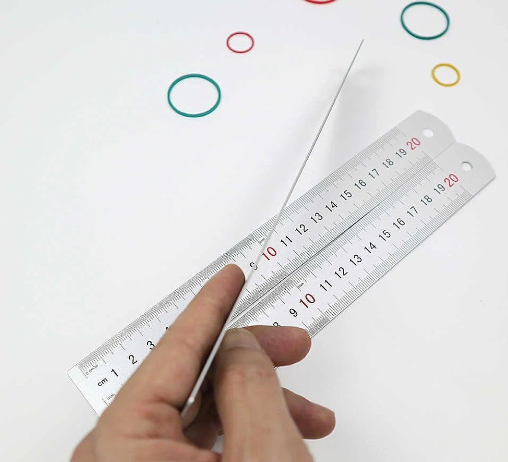 M&G Chenguang Stainless Steel Ruler 20 cm / 8 Inch – Dual-Scale Measuring Ruler in Centimeters and Inches - 1pcs – No:ARLN0483