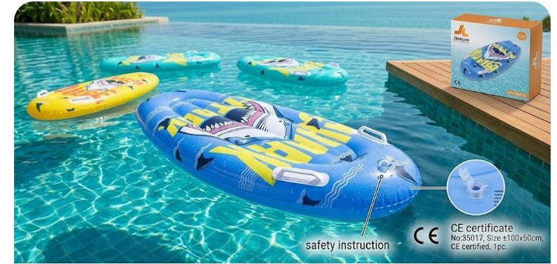 Jilong Sunclub Shark Surfboard outdoor inflatable ±100cm*50cm  - No:35017