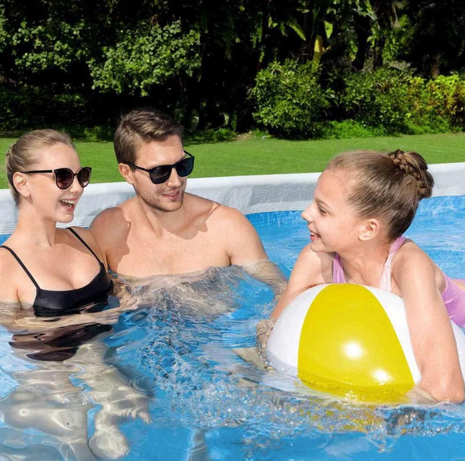 Bestway Power Steel Rectangular Pool Set 4.12m x 2.01m x 1.22m - No:56457