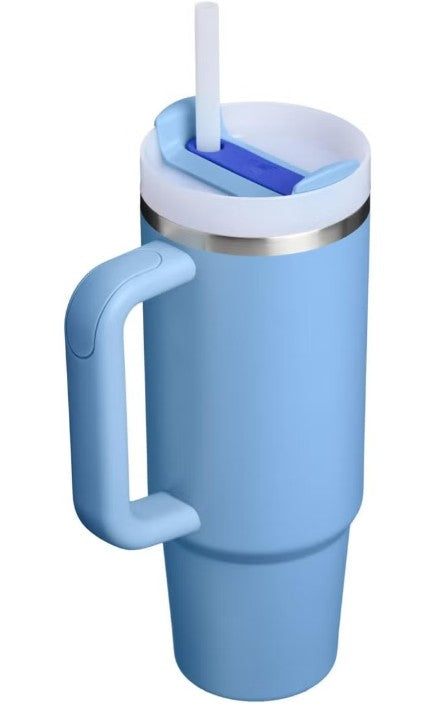 Stanley Stainless Steel Mug, (1200ml) Stainless Steel Mug with Straw and Handle, Insulated Mug with Lid Travel Mug, Stainless Steel Coffee Mug for Hot Iced Drinks