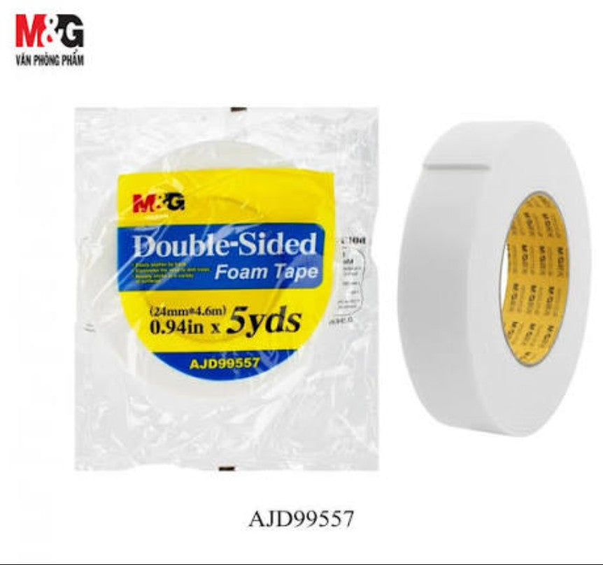 M&G Chenguang Double-Sided Foam Tape 24m  - 1pcs - No: AJD99557/97354