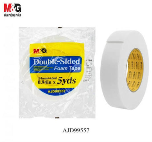 M&G Chenguang Double-Sided Foam Tape 24m  - 1pcs - No: AJD99557/97354