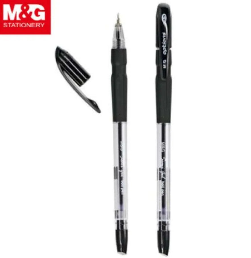 M&G Chenguang Super Smooth Semi-Gel Ball Pen 0.5mm – Black & Blue Ink – Smooth Writing Pen - 1pcs - No: ABP62971