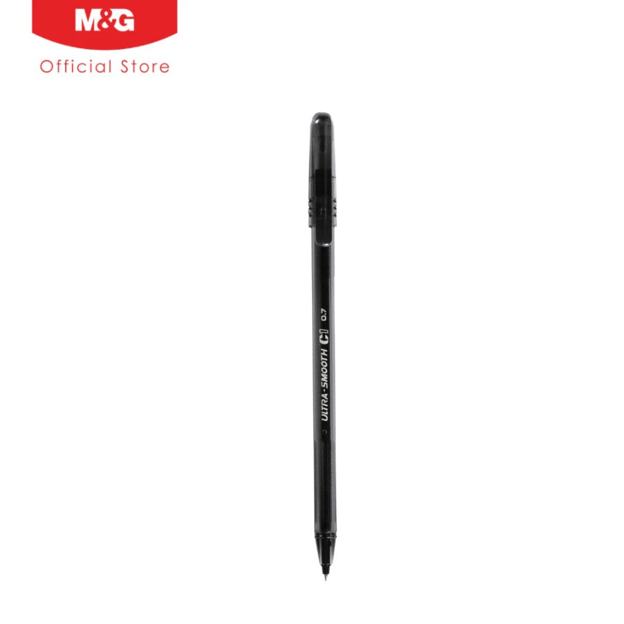 M&G Chenguang C1 Ultra-Smooth Ballpoint Pen 0.7mm– Effortless Writing with High-Quality Nickel Silver Tip - Blue or Black or Red - 1pcs - No: ABPC6571