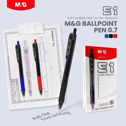 قلم M&G E1 بالنقر بحبر جاف 0.7 ملم (ABPK5471)