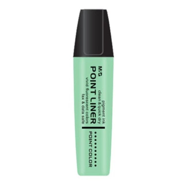 قلم تحديد M&amp;G Chenguang Textliner Point Liner بلون باستيل فلورسنت - أزرق فاتح - قطعة واحدة - رقم المنتج: AHM21578