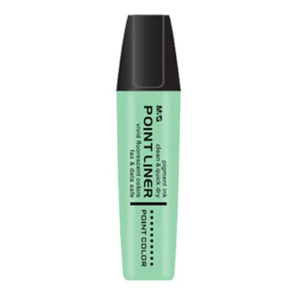 قلم تحديد M&amp;G Chenguang Textliner Point Liner بلون باستيل فلورسنت - أزرق فاتح - قطعة واحدة - رقم المنتج: AHM21578