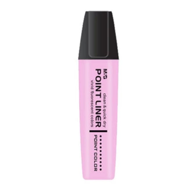قلم تحديد M&amp;G Chenguang Textliner Point Liner بلون باستيل فلورسنت - أزرق فاتح - قطعة واحدة - رقم المنتج: AHM21578