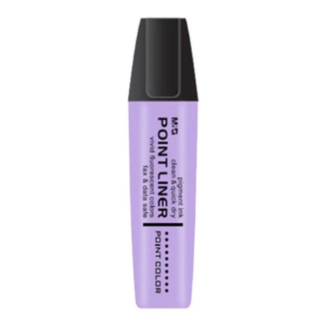قلم تحديد M&amp;G Chenguang Textliner Point Liner بلون باستيل فلورسنت - أزرق فاتح - قطعة واحدة - رقم المنتج: AHM21578