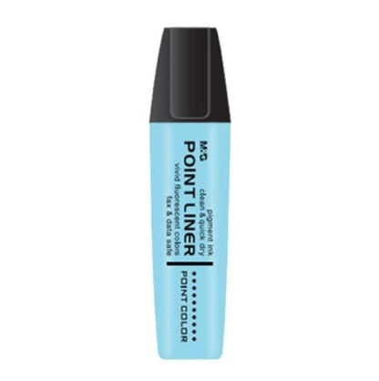 قلم تحديد M&amp;G Chenguang Textliner Point Liner بلون باستيل فلورسنت - أزرق فاتح - قطعة واحدة - رقم المنتج: AHM21578