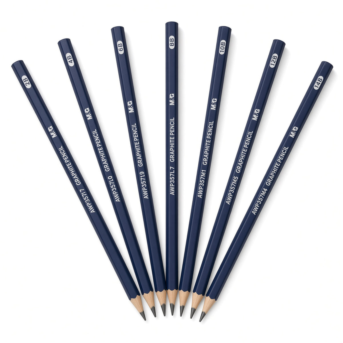 M&G Chenguang Graphite Pencil – 2B / 4B / 6B / 8B / 10B / 12B – Drawing & Sketching Pencil – 1 Piece