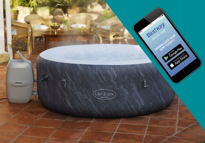 Bestway Boracay AirJet Spa Tubs ,Inflatable Spa Pool Above the Ground 4 People  1.80 mx 66 cm - No:60175