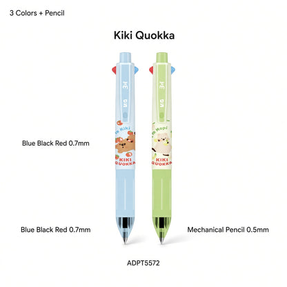 M&G Chenguang Multi-Function 4-in-1 Pen – 3-Color Ballpoint Pen 0.7mm + Mechanical Pencil 0.5mm, Blue/Black/Red Ink - No: ADPT5572