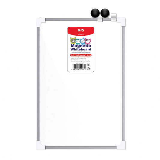 M&G Chenguang Magnetic Whiteboard 25 × 35 cm – Dry Erase Writing Board with Magnetic Surface, Marker & Eraser, Compact Whiteboard for School, Office & Home - No: ADB983AT