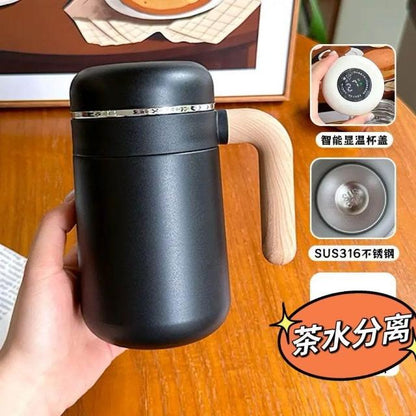 500ml Vacuum Insulated Stainless Steel Coffee Mug with Handle – Leakproof Thermal Travel Mug for Hot & Cold Drinks