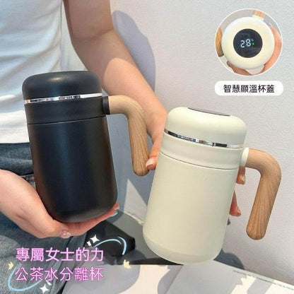 500ml Vacuum Insulated Stainless Steel Coffee Mug with Handle – Leakproof Thermal Travel Mug for Hot & Cold Drinks