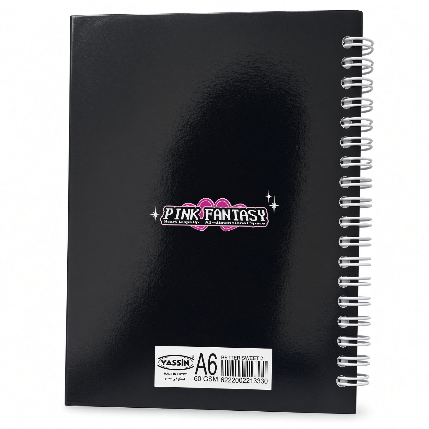 Yassin Pink Fantasy A6 Spiral Notebook with Matching Pen, 96 Sheets, 60 GSM – Stylish Compact Notebook for School, Work & Everyday Notes - No:1333