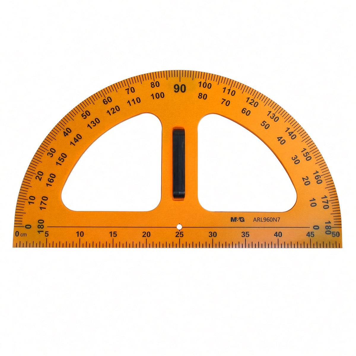 M&G Chenguang 180° Classroom Protractor 50 cm – Large Plastic Geometry Measuring Tool for School and Technical Drawing – No: ARL960N7